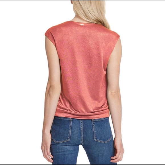 NWT DKNY overlap cap sleeve, Winter Rose - Size L - Picture 4 of 4